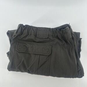 Duluth Trading Co Pants Mens 3XLx27 Gray Cargo Nylon Elastic Waist Workwear